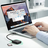 Cititor de Carduri SD, Micro SD la USB 3.0, Plug & Play, 5Gbps, 15cm - Ugreen CR127 (20250) - Black