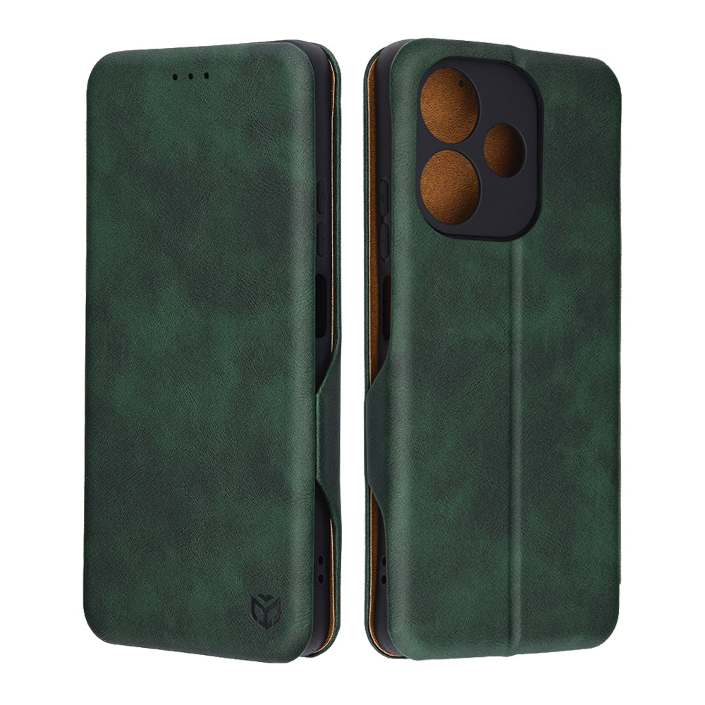 Husa de protectie Techsuit Safe Wallet Plus compatibil cu Oppo A5 Pro 4G / A5 Pro 5G, Verde