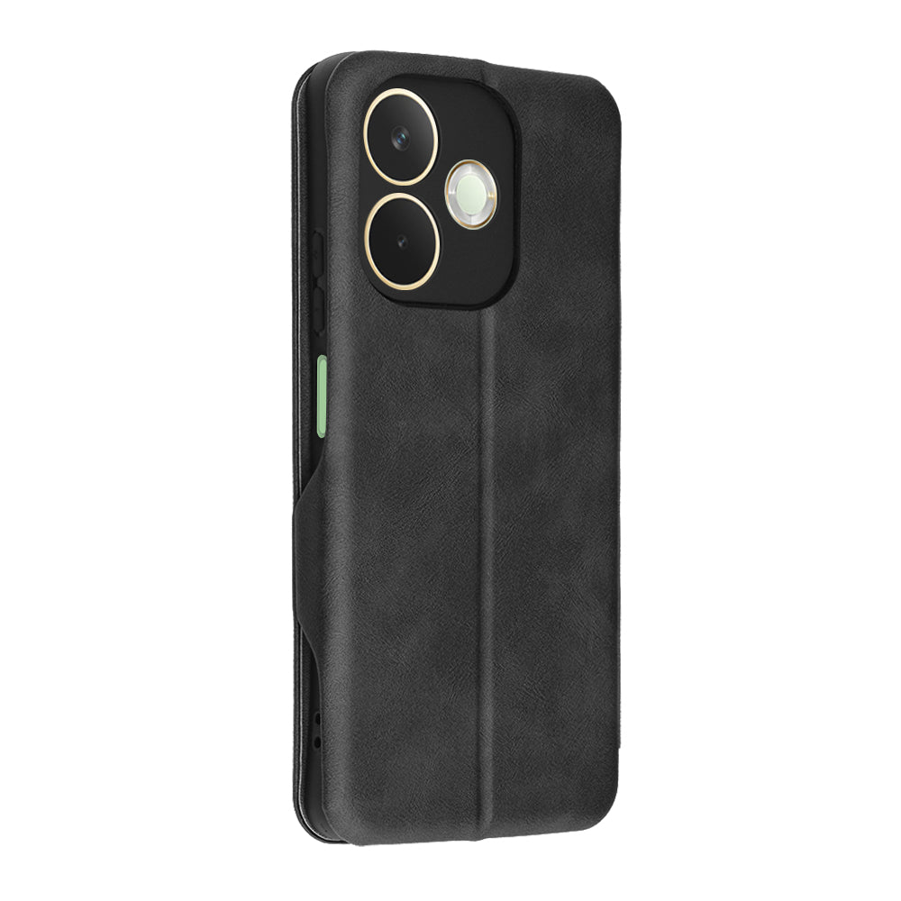 Husa de protectie Techsuit Safe Wallet Plus compatibil cu Oppo A5 Pro 4G / A5 Pro 5G, Negru