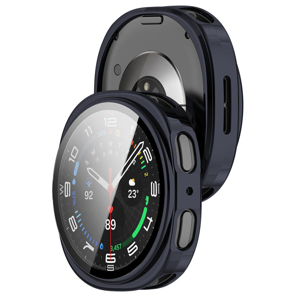 Folie de protectie smartwatch Techsuit Defense360 Pro + Screen Protector compatibil cu Samsung Galaxy Watch8 44mm, Oxford Blue