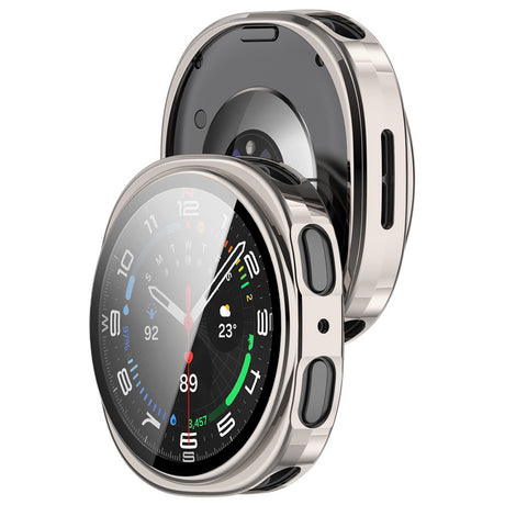 Husa pentru Samsung Galaxy Watch8 40mm + Folie - Techsuit Defense360 Pro - Pearl