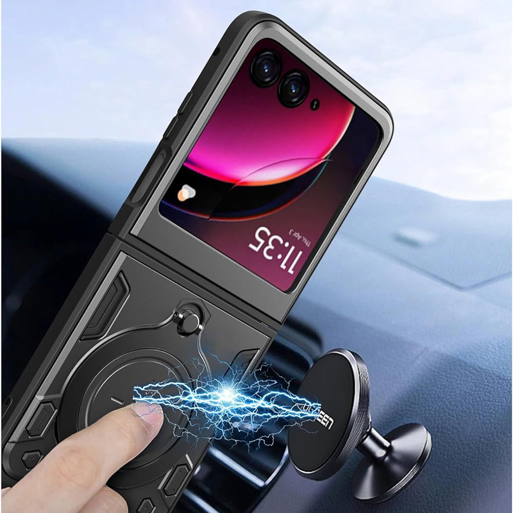 Husa de protectie Techsuit CamGuard Pro compatibil cu Motorola Razr 60 Ultra, Negru