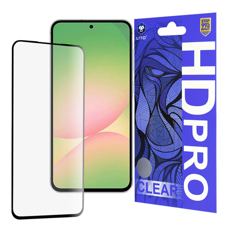 Lito HD Pro Clear védőfólia Samsung Galaxy A56 5G készülékhez, fekete