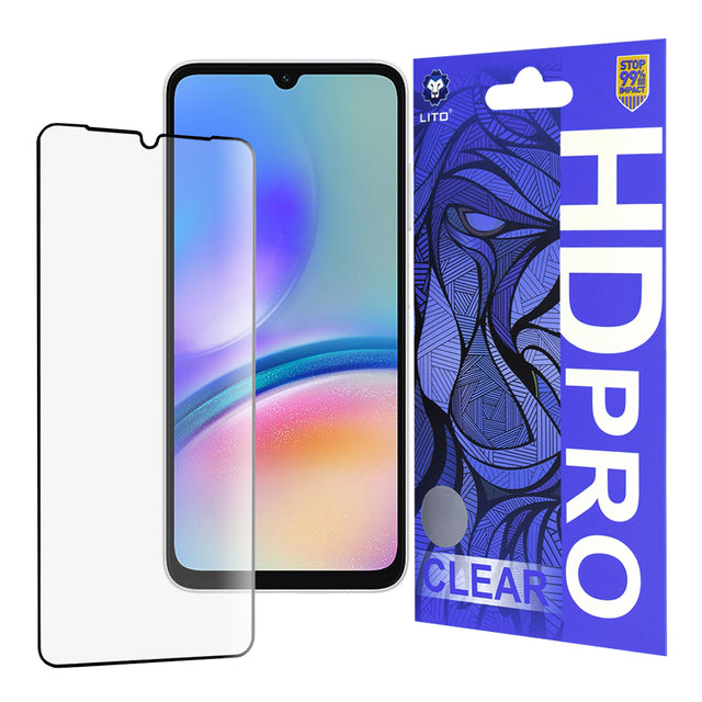 Folie de protectie Lito HD Pro Clear compatibil cu Samsung Galaxy A05s, Negru