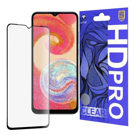 Folie de protectie Lito HD Pro Clear compatibil cu Samsung Galaxy A04e / M04, Negru
