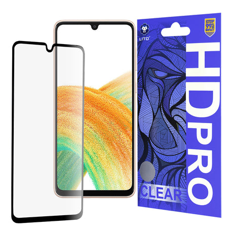 Folie de protectie Lito HD Pro Clear compatibil cu Samsung Galaxy A33 5G, Negru