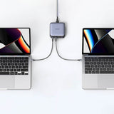 Incarcator Ugreen Charging Station Nexode CD328 (90928), with Cable, USB, 3x Type-C, GaN II, 4in1, Fast Charging, 100W, 2m, Gri