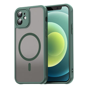 Husa de protectie Techsuit HaloFrost II MagSafe compatibil cu iPhone 12, Verde