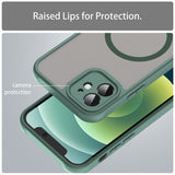 Husa de protectie Techsuit HaloFrost II MagSafe compatibil cu iPhone 12, Verde