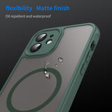 Husa de protectie Techsuit HaloFrost II MagSafe compatibil cu iPhone 12, Verde