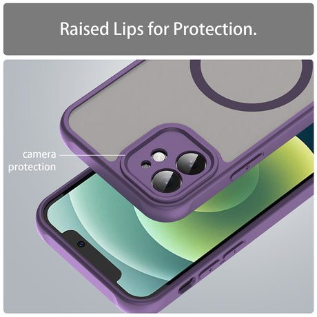Husa de protectie Techsuit HaloFrost II MagSafe compatibil cu iPhone 12, Mov