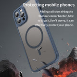 Husa de protectie Techsuit HaloFrost II MagSafe compatibil cu iPhone 12 Pro Max, Bleumarin