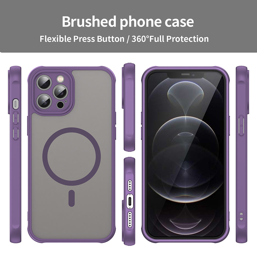 Husa de protectie Techsuit HaloFrost II MagSafe compatibil cu iPhone 12 Pro, Mov