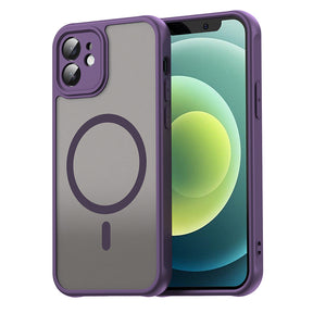 Husa de protectie Techsuit HaloFrost II MagSafe compatibil cu iPhone 12, Mov