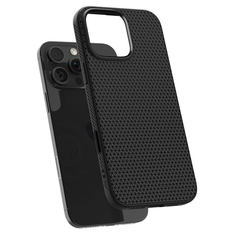 Husa de protectie Spigen Liquid Air "T" MagSafe (ACS09116) compatibil cu iPhone 16 Pro, Negru Mat