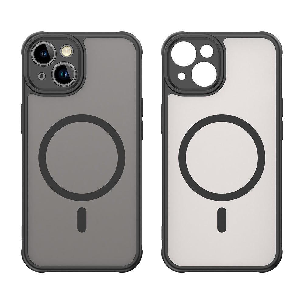 Husa de protectie Techsuit HaloFrost II MagSafe compatibil cu iPhone 13, Negru