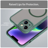 Husa de protectie Techsuit HaloFrost II MagSafe compatibil cu iPhone 13, Verde