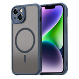 Husa de protectie Techsuit HaloFrost II MagSafe compatibil cu iPhone 13, Bleumarin
