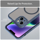 Husa de protectie Techsuit HaloFrost II MagSafe compatibil cu iPhone 13, Bleumarin