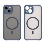 Husa de protectie Techsuit HaloFrost II MagSafe compatibil cu iPhone 13, Bleumarin