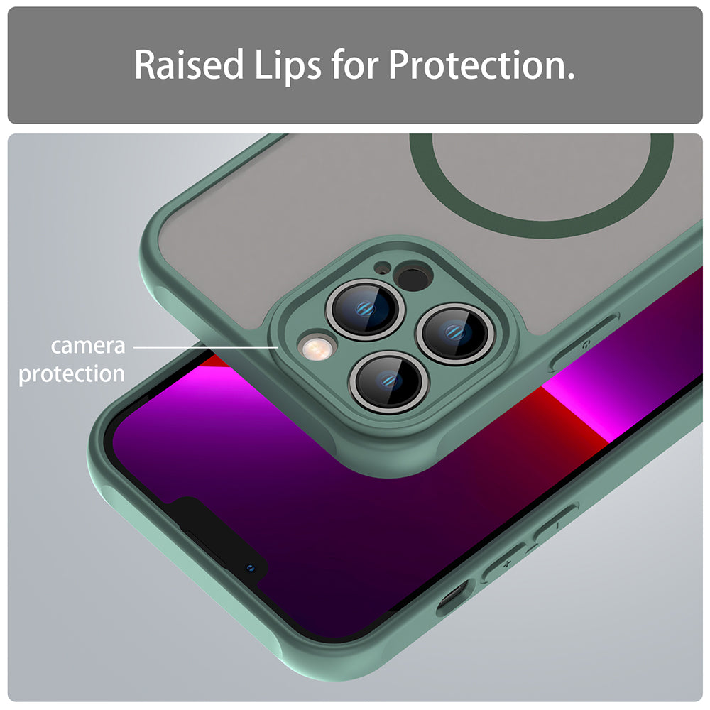 Husa de protectie Techsuit HaloFrost II MagSafe compatibil cu iPhone 13 Pro, Verde