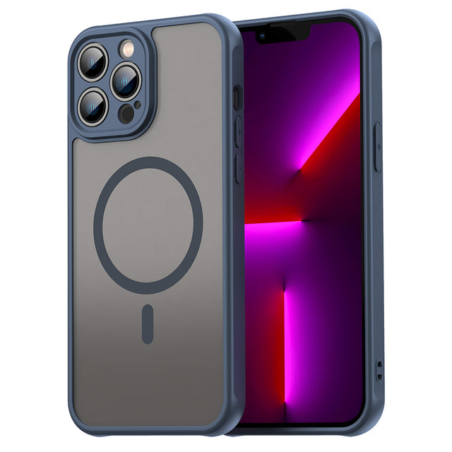 Husa de protectie Techsuit HaloFrost II MagSafe compatibil cu iPhone 13 Pro, Bleumarin