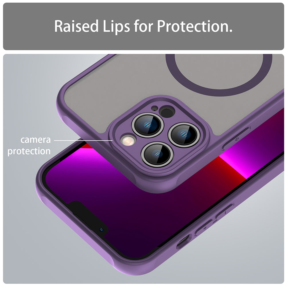 Husa de protectie Techsuit HaloFrost II MagSafe compatibil cu iPhone 13 Pro, Mov