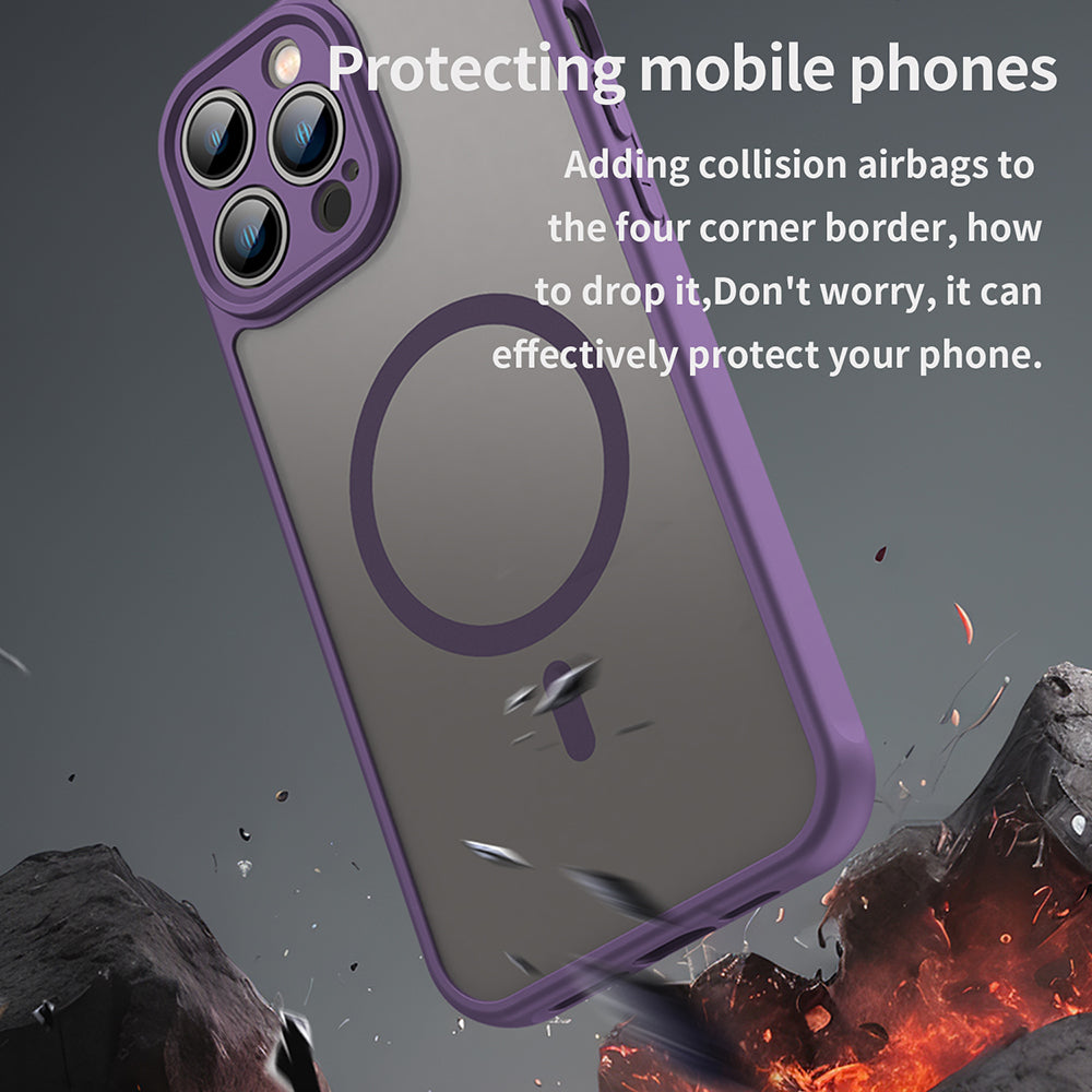 Husa de protectie Techsuit HaloFrost II MagSafe compatibil cu iPhone 13 Pro, Mov