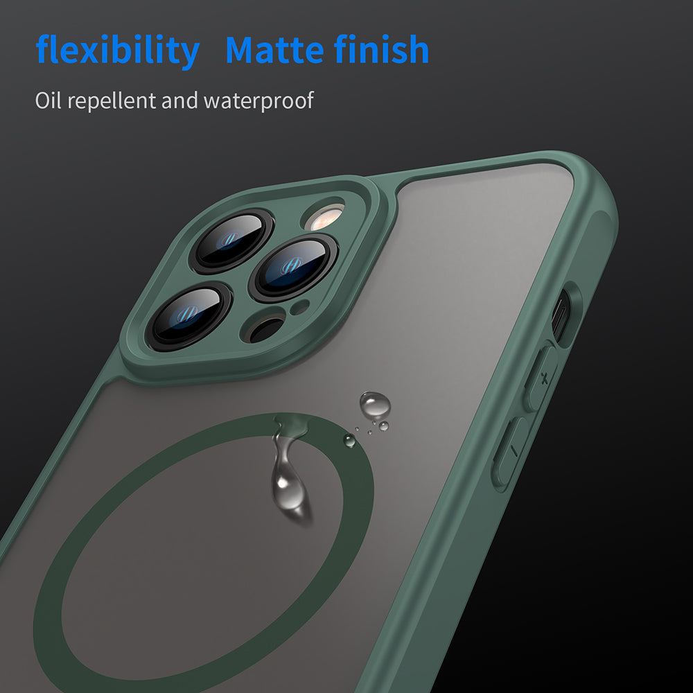 Husa de protectie Techsuit HaloFrost II MagSafe compatibil cu iPhone 13 Pro Max, Verde