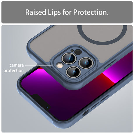Husa de protectie Techsuit HaloFrost II MagSafe compatibil cu iPhone 13 Pro Max, Bleumarin