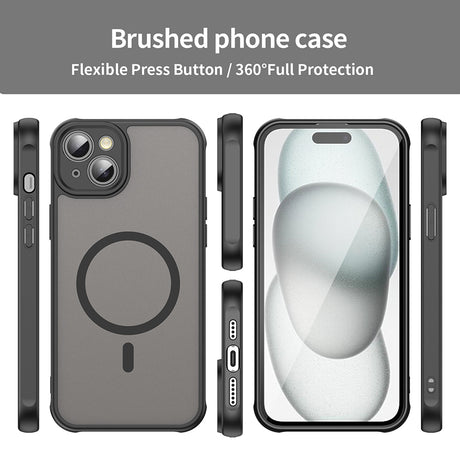 Husa de protectie Techsuit HaloFrost II MagSafe compatibil cu iPhone 14 Plus, Negru