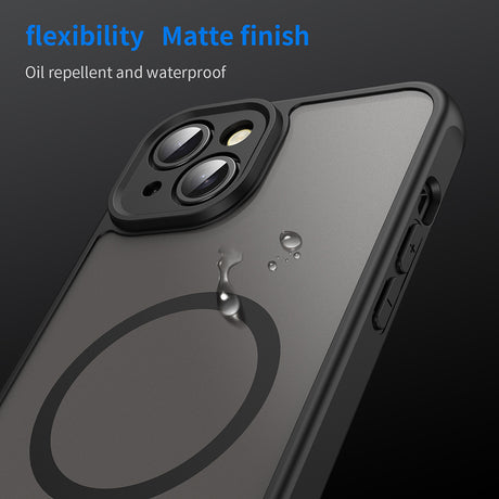 Husa de protectie Techsuit HaloFrost II MagSafe compatibil cu iPhone 14 Plus, Negru