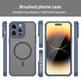 Husa de protectie Techsuit HaloFrost II MagSafe compatibil cu iPhone 14 Pro, Bleumarin