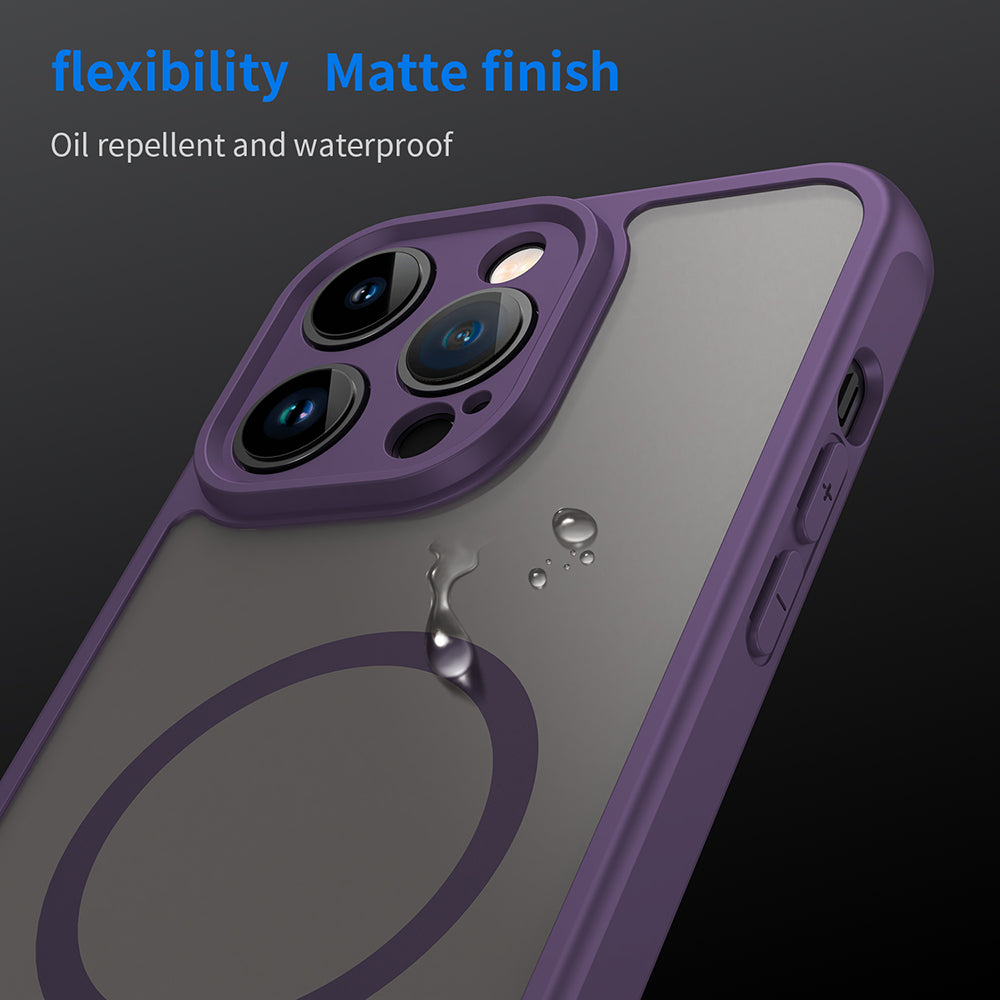 Husa de protectie Techsuit HaloFrost II MagSafe compatibil cu iPhone 14 Pro, Mov