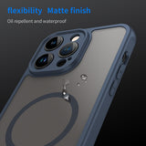 Husa de protectie Techsuit HaloFrost II MagSafe compatibil cu iPhone 14 Pro Max, Bleumarin