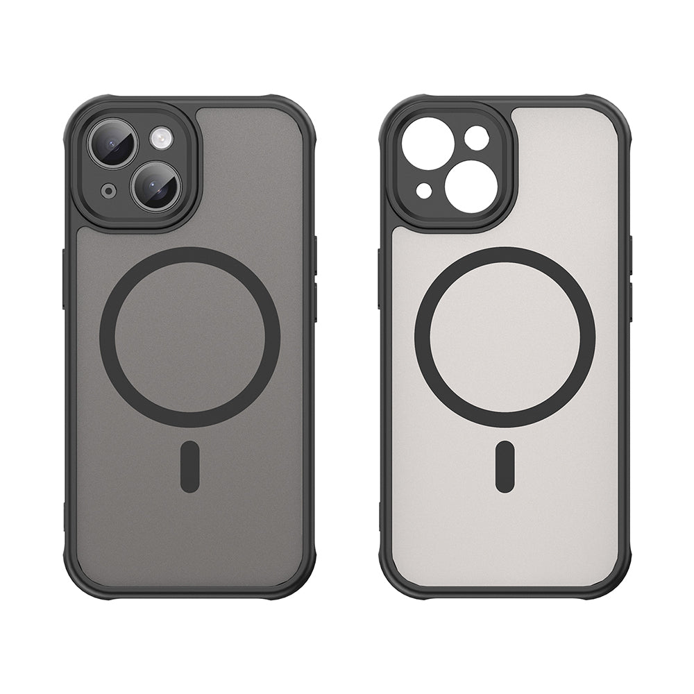 Husa de protectie Techsuit HaloFrost II MagSafe compatibil cu iPhone 15, Negru