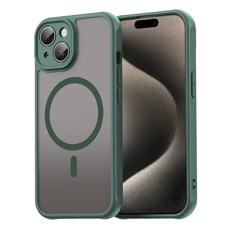 Husa de protectie Techsuit HaloFrost II MagSafe compatibil cu iPhone 15, Verde