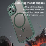 Husa de protectie Techsuit HaloFrost II MagSafe compatibil cu iPhone 15, Verde