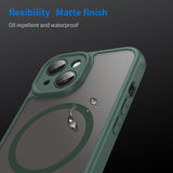 Husa de protectie Techsuit HaloFrost II MagSafe compatibil cu iPhone 15, Verde