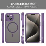 Husa de protectie Techsuit HaloFrost II MagSafe compatibil cu iPhone 15, Mov