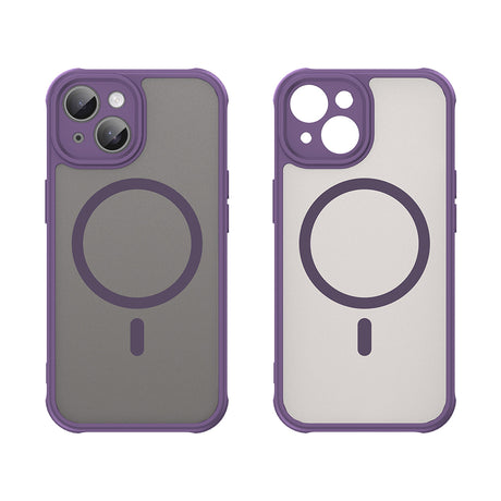 Husa de protectie Techsuit HaloFrost II MagSafe compatibil cu iPhone 15, Mov