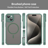 Husa de protectie Techsuit HaloFrost II MagSafe compatibil cu iPhone 15 Plus, Verde