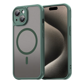 Husa de protectie Techsuit HaloFrost II MagSafe compatibil cu iPhone 15 Plus, Verde