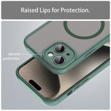 Husa de protectie Techsuit HaloFrost II MagSafe compatibil cu iPhone 15 Plus, Verde