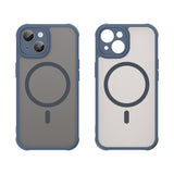 Husa de protectie Techsuit HaloFrost II MagSafe compatibil cu iPhone 15 Plus, Bleumarin