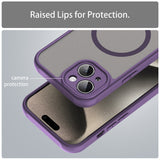 Husa de protectie Techsuit HaloFrost II MagSafe compatibil cu iPhone 15 Plus, Mov