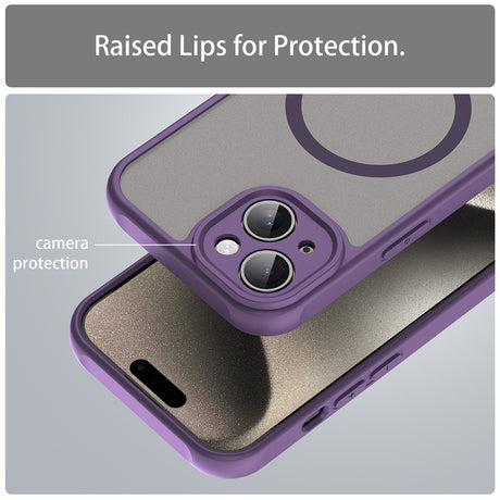 Husa de protectie Techsuit HaloFrost II MagSafe compatibil cu iPhone 15 Plus, Mov