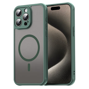 Husa de protectie Techsuit HaloFrost II MagSafe compatibil cu iPhone 15 Pro, Verde