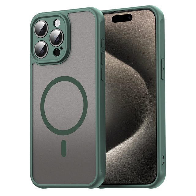 Husa de protectie Techsuit HaloFrost II MagSafe compatibil cu iPhone 15 Pro, Verde