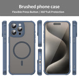 Husa de protectie Techsuit HaloFrost II MagSafe compatibil cu iPhone 15 Pro, Bleumarin